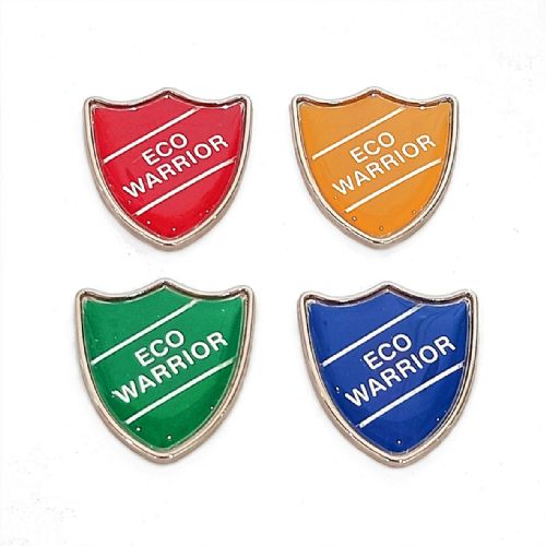 ECO WARRIOR shield badge